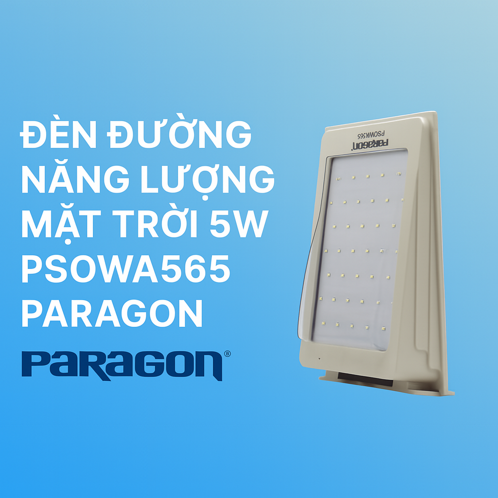 Đèn đường năng lượng mặt trời 5W PSOWA565 Paragon