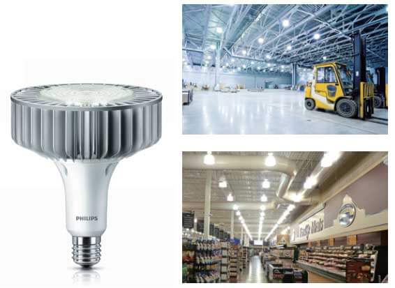 Bong den Led Highbay Philips chieu sang nha xuong TForce Core HB 200 160W E40 840 WB GM