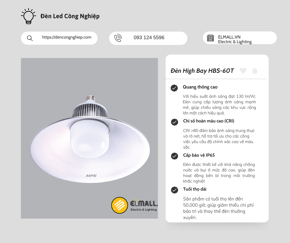Đèn High Bay HBS-60T