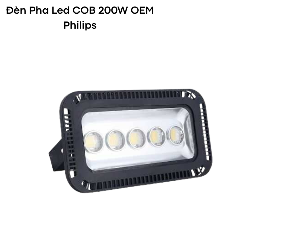 Đèn pha led COB 250W OEM Philips 2 Thiết kế hiện đại và chắc chắn