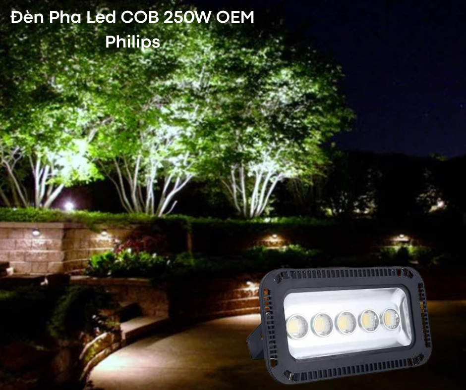 Đèn pha led COB 250W OEM Philips 4 Ứng dụng đa dạng