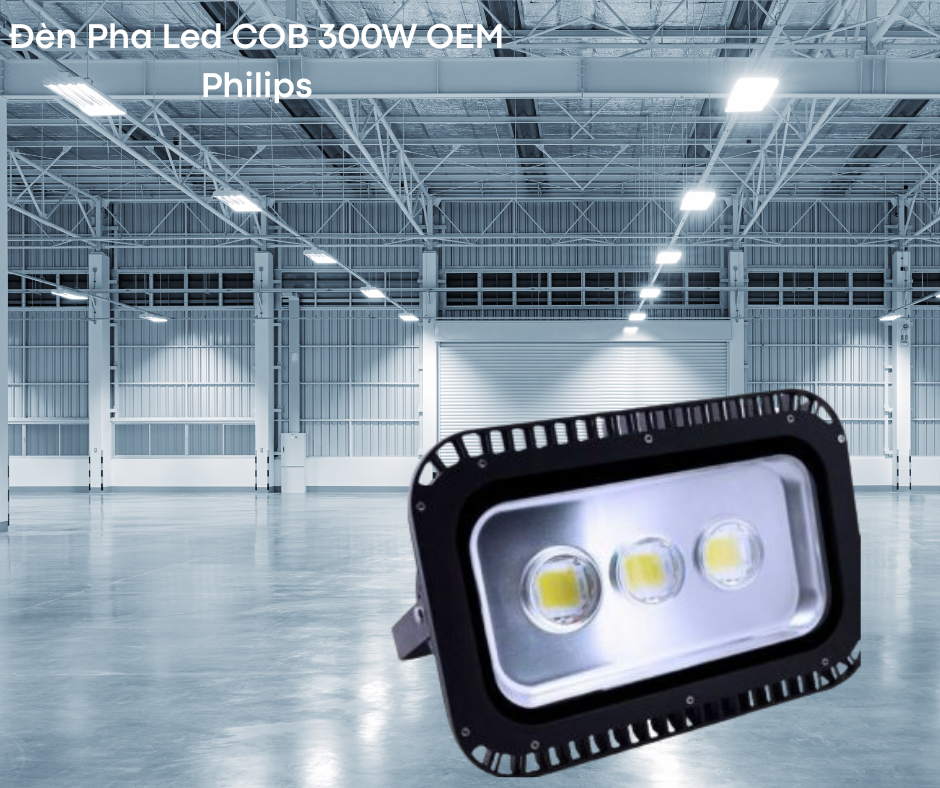 Đèn pha led COB 300W OEM Philips 3 Tiết kiệm năng lượng
