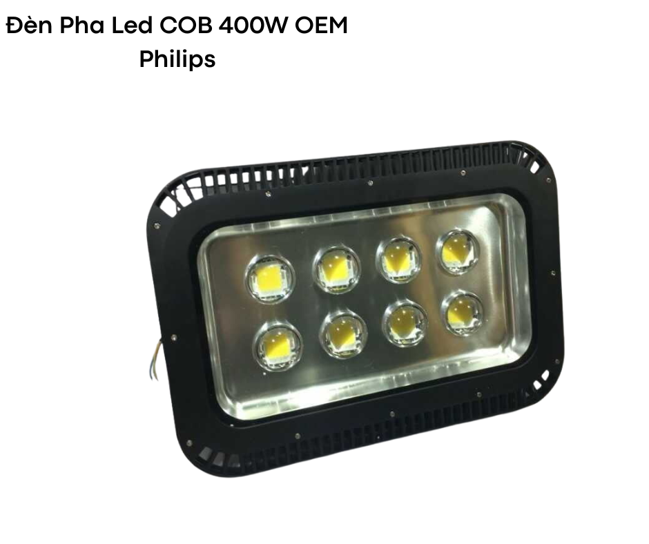 Đèn pha led COB 400W OEM Philips 2 Thiết kế hiện đại và chắc chắn