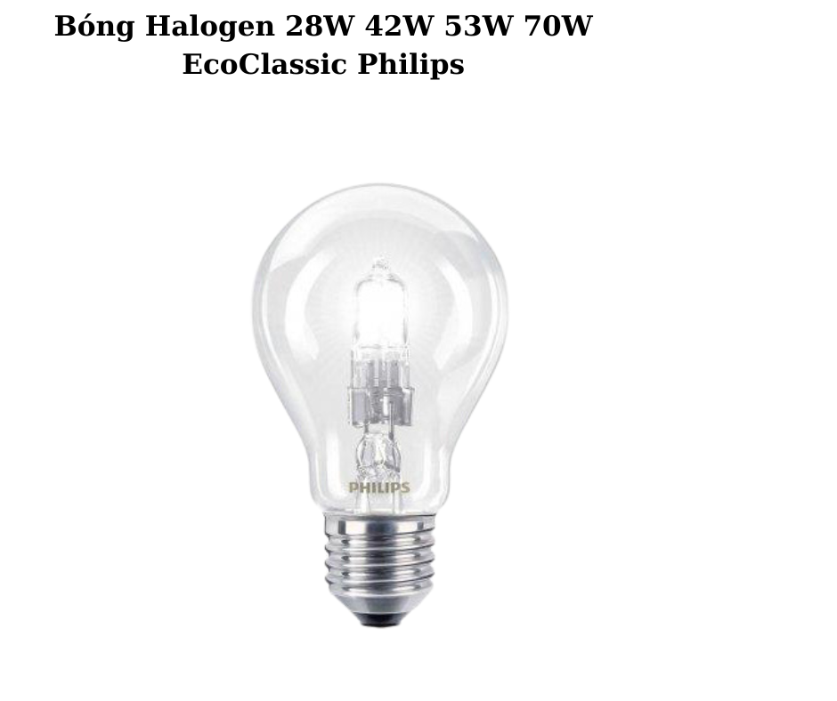 Bóng Halogen 28W 42W 53W 70W EcoClassic Philips 2 Khả năng chiếu sáng vượt trội