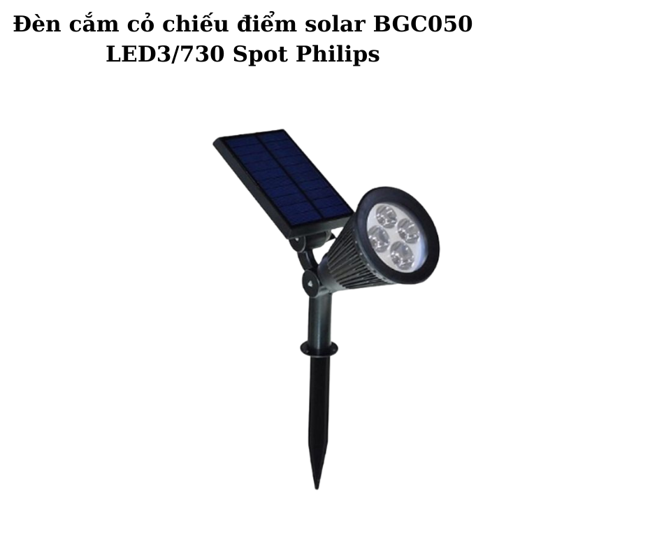 Đèn cắm cỏ chiếu điểm solar BGC050 LED3/730 Spot Philips 6 Thông số kỹ thuật