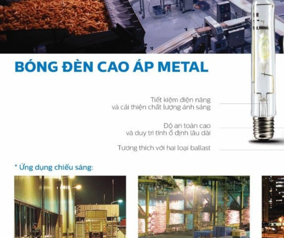 Đèn cao áp 250W, 400W MASTER HPI-T Plus 645 E40 Philips 4 Ứng dụng đa dạng
