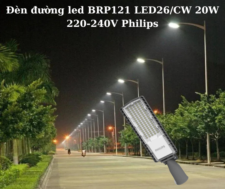 Đèn đường led BRP121 LED26/CW 20W 220-240V Philips 4 Ứng dụng đa dạng