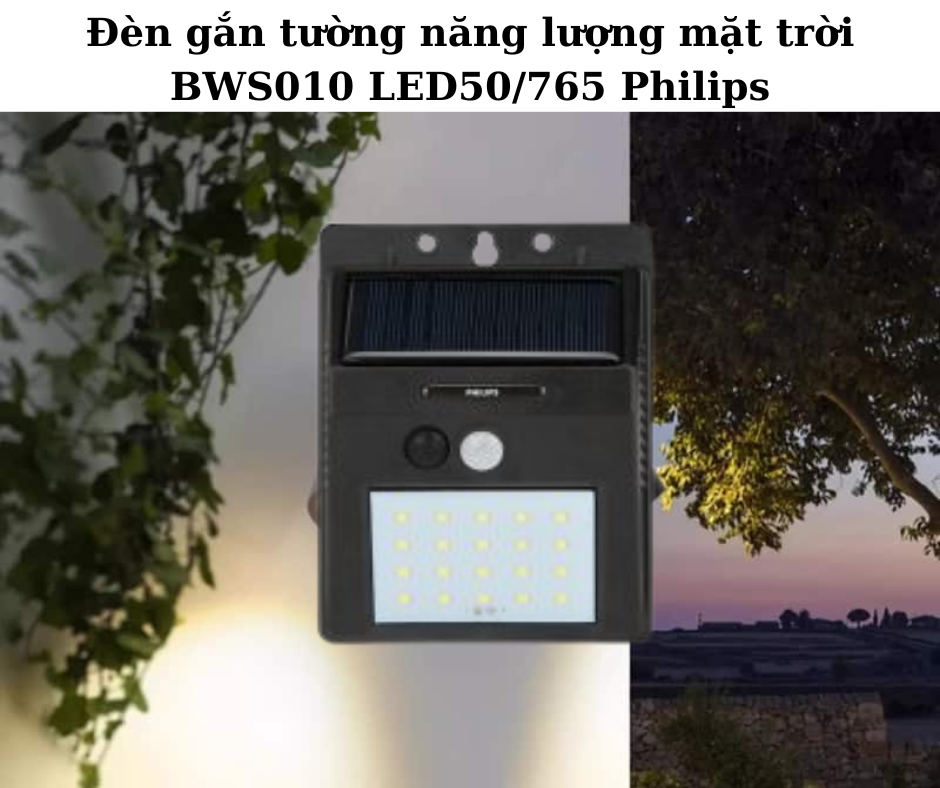 Đèn gắn tường năng lượng mặt trời BWS010 LED50/765 Philips 4 Ứng dụng đa dạng