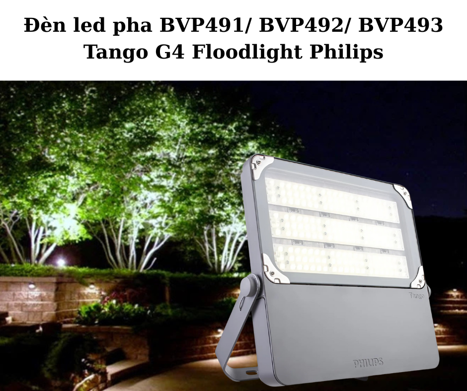 Đèn led pha BVP491/ BVP492/ BVP493 Tango G4 Floodlight Philips 4 Ứng dụng đa dạng