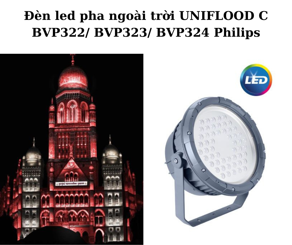 Đèn led pha ngoài trời UNIFLOOD C BVP322/ BVP323/ BVP324 Philips 4 Ứng dụng đa dạng