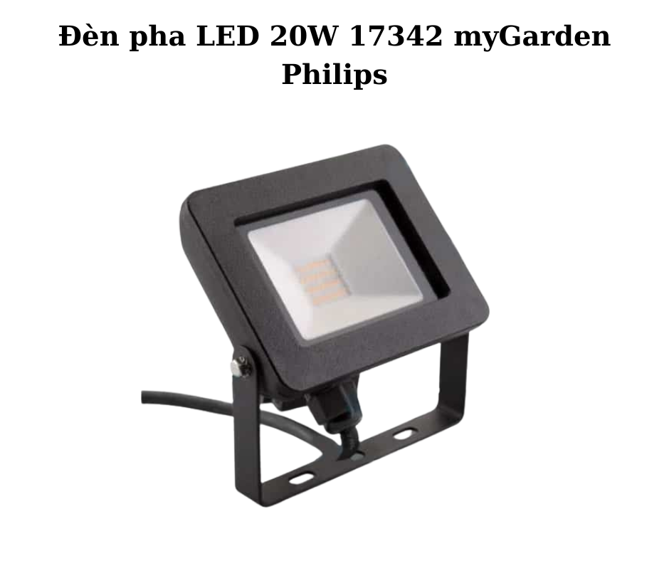 Đèn pha LED 20W 17342 myGarden Philips 2 Thiết kế hiện đại và chắc chắn