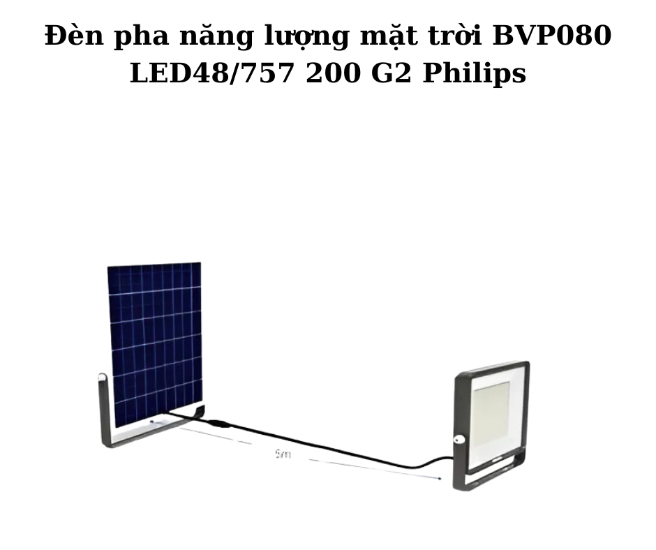 Đèn pha năng lượng mặt trời BVP080 LED48/757 200 G2 Philips 5 Thông số kỹ thuật