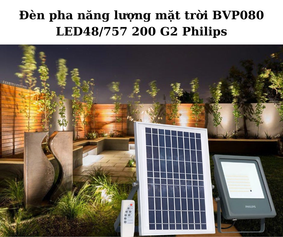 Đèn pha năng lượng mặt trời BVP080 LED48/757 200 G2 Philips 4 Ứng dụng đa dạng