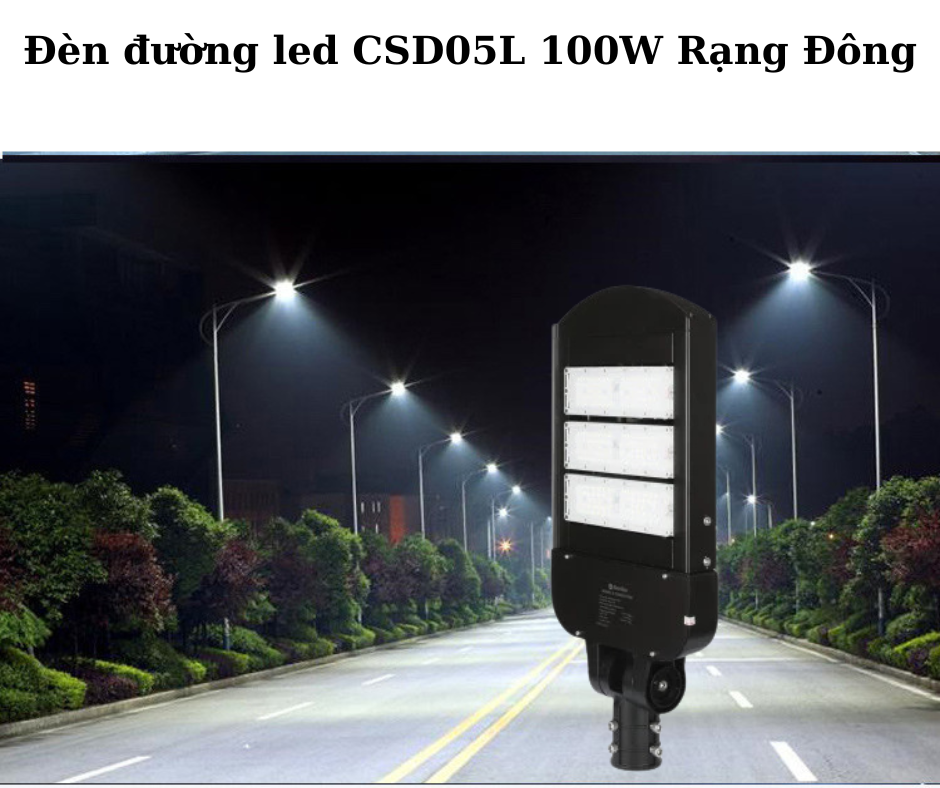 Đèn đường led CSD05L 100W Rạng Đông 4 Ứng dụng đa dạng