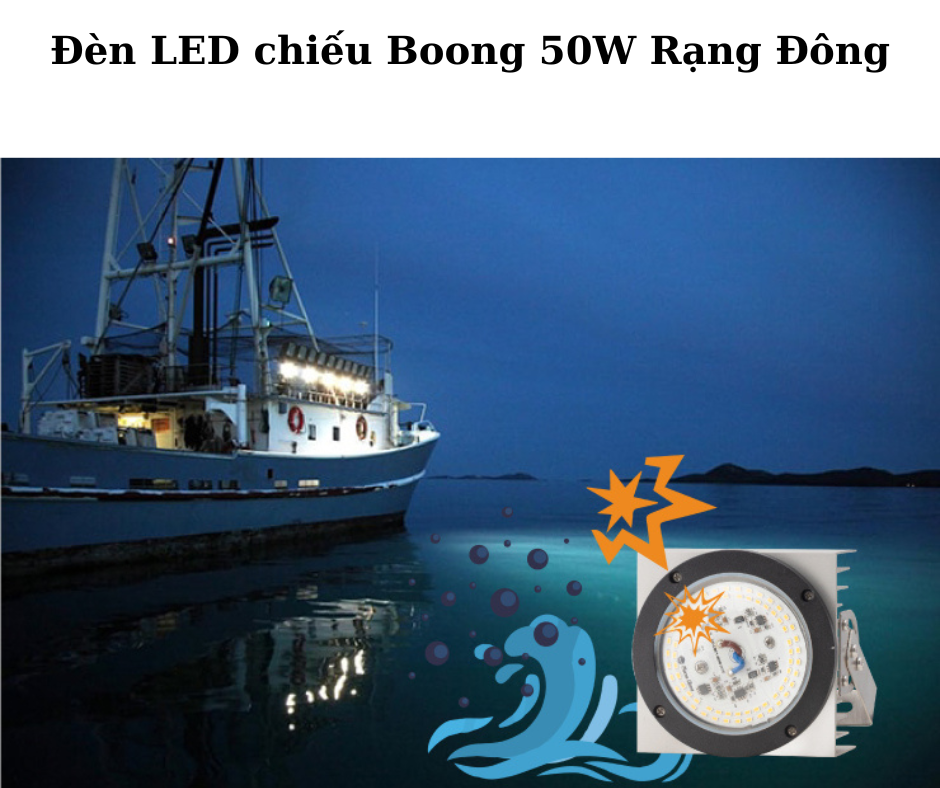 Đèn LED chiếu Boong 50W Rạng Đông 4 Ứng dụng đa dạng