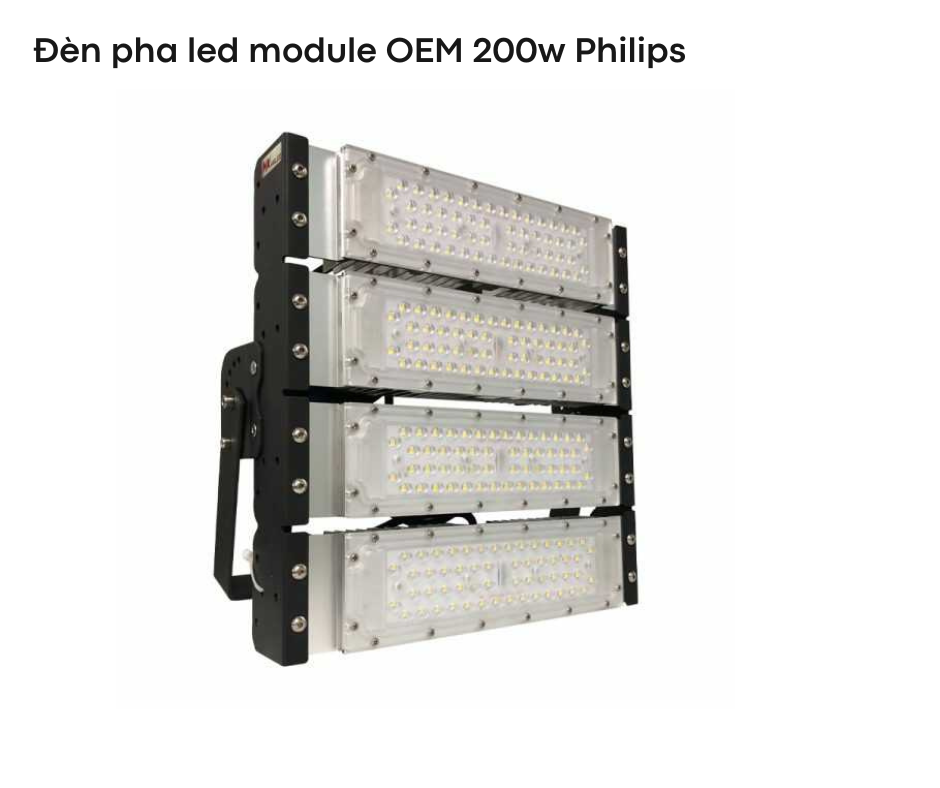 Đèn pha led module OEM 200w Philips 2 Thiết kế hiện đại và chắc chắn