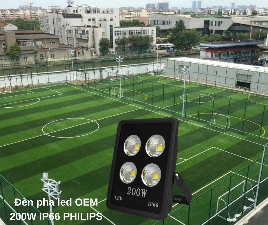 Đèn pha led OEM 200W IP66 PHILIPS 4 Ứng dụng đa dạng
