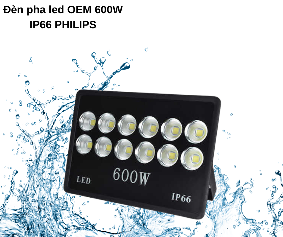 Đèn pha led OEM 600W IP66 PHILIPS 4 Tiết kiệm năng lượng