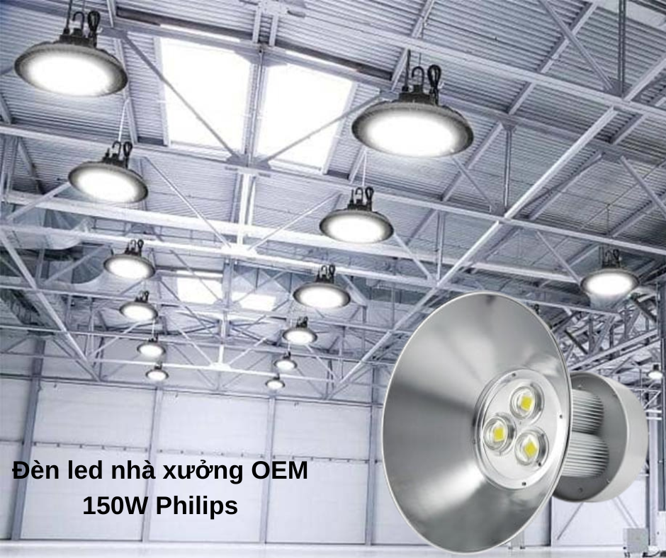 Đèn led nhà xưởng OEM 150W Philips 4 Ứng Dụng Đa Dạng