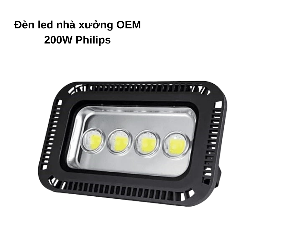 Đèn led nhà xưởng OEM 200W Philips 2 Thiết kế hiện đại và chắc chắn