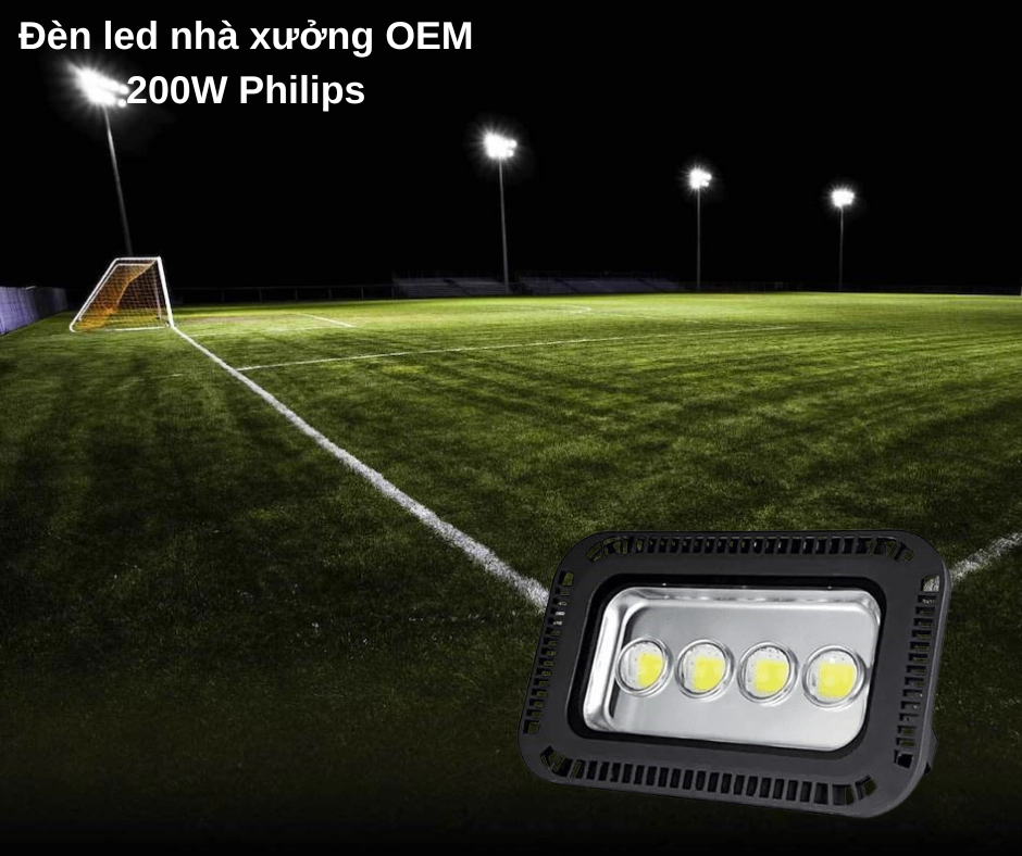 Đèn led nhà xưởng OEM 200W Philips 4 Ứng dụng đa dạng
