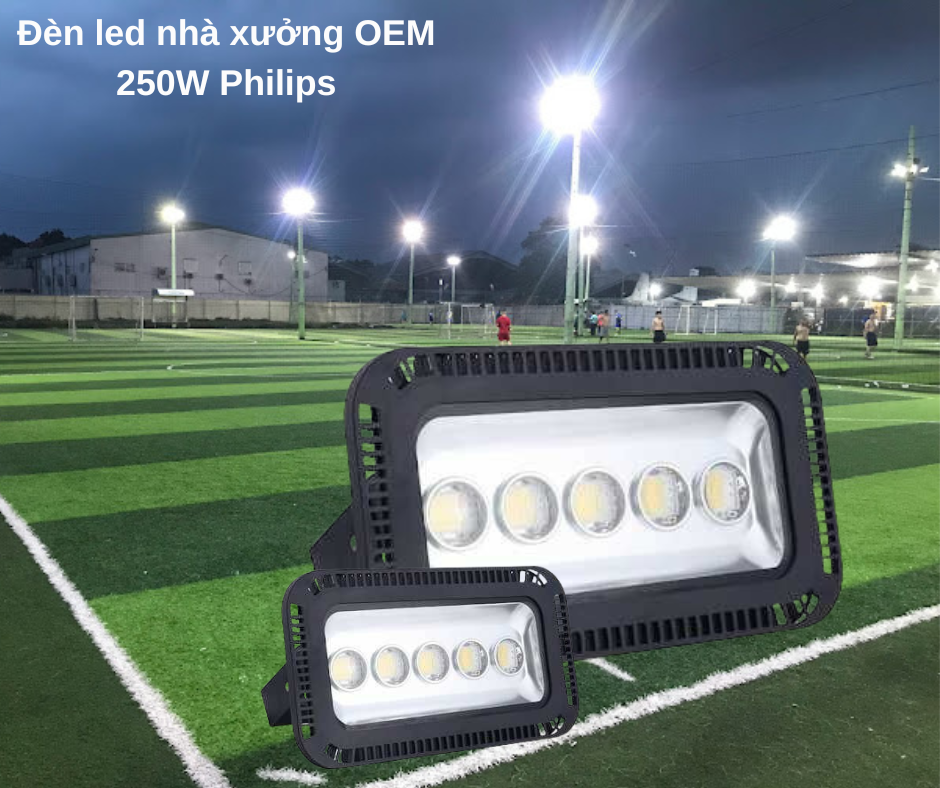 Đèn led nhà xưởng OEM 250W Philips 4 Ứng dụng đa dạng trong nhiều lĩnh vực