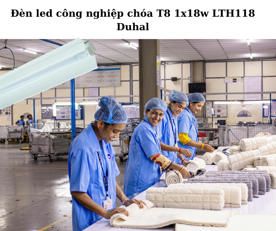 Đèn led công nghiệp chóa T8 1x18w LTH118 Duhal 4 Ứng Dụng Đa Dạng