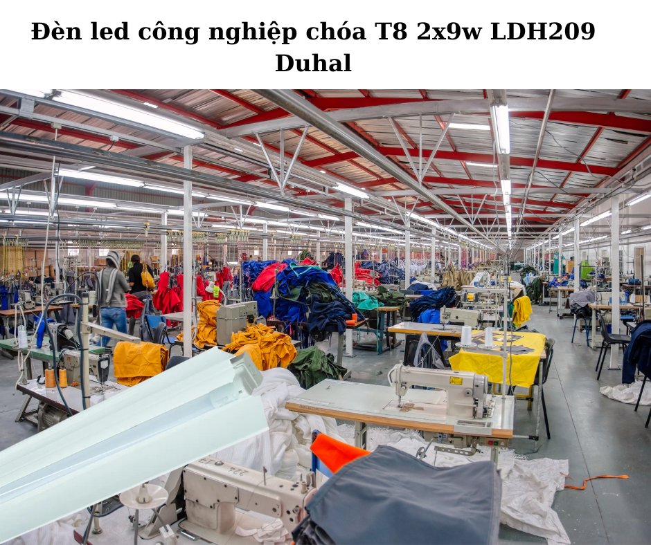 Đèn led công nghiệp chóa T8 2x9w LDH209 Duhal 4 Ứng Dụng Đa Dạng