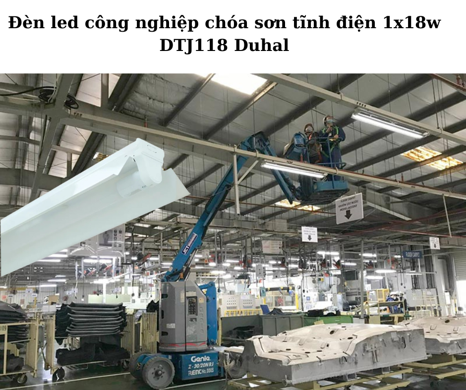 Đèn led công nghiệp chóa sơn tĩnh điện 1x18w DTJ118 Duhal 4 Ứng dụng đa dạng