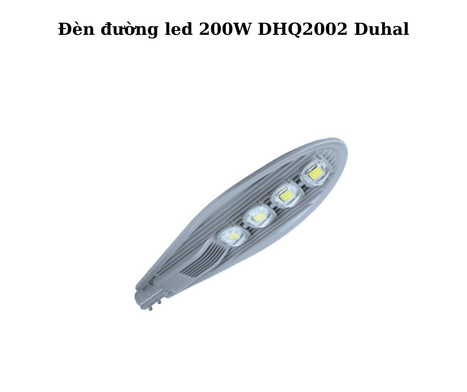 Đèn đường led 200W DHQ2002 Duhal 2 Thiết Kế Hiện Đại