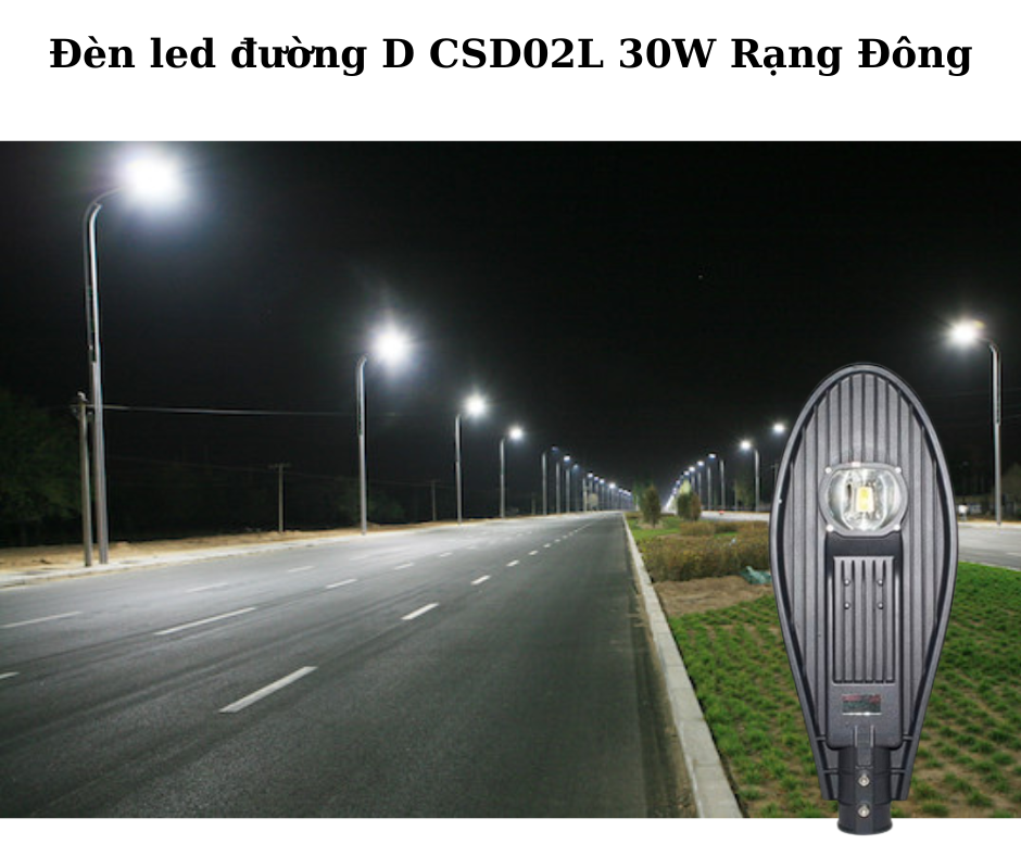Đèn led đường D CSD02L 30W Rạng Đông 4 Ứng dụng đa dạng