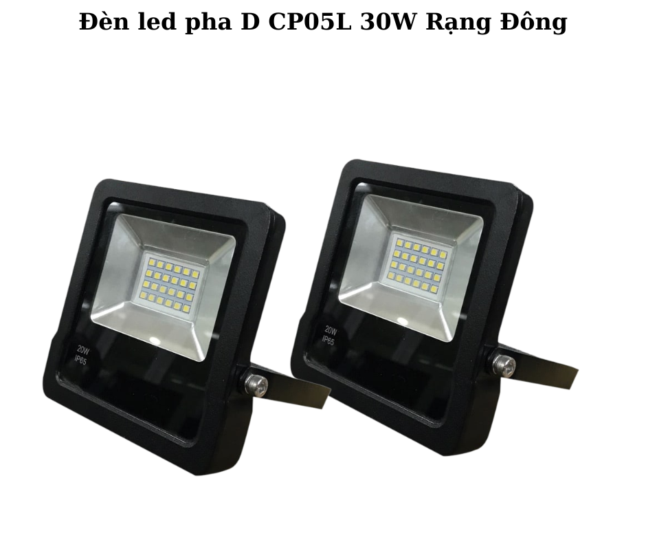 Đèn led pha D CP05L 30W Rạng Đông 5 Hướng dẫn lắp đặt và sử dụng