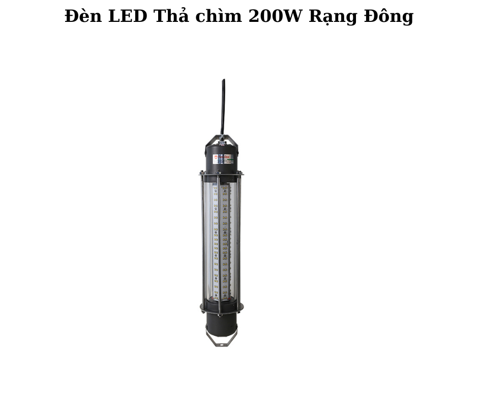 Đèn LED Thả chìm 200W Rạng Đông 2 Thiết kế hiện đại và chắc chắn