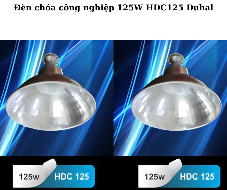 Đèn chóa công nghiệp 125W HDC125 Duhal 5 Hướng Dẫn Lắp Đặt Và Sử Dụng
