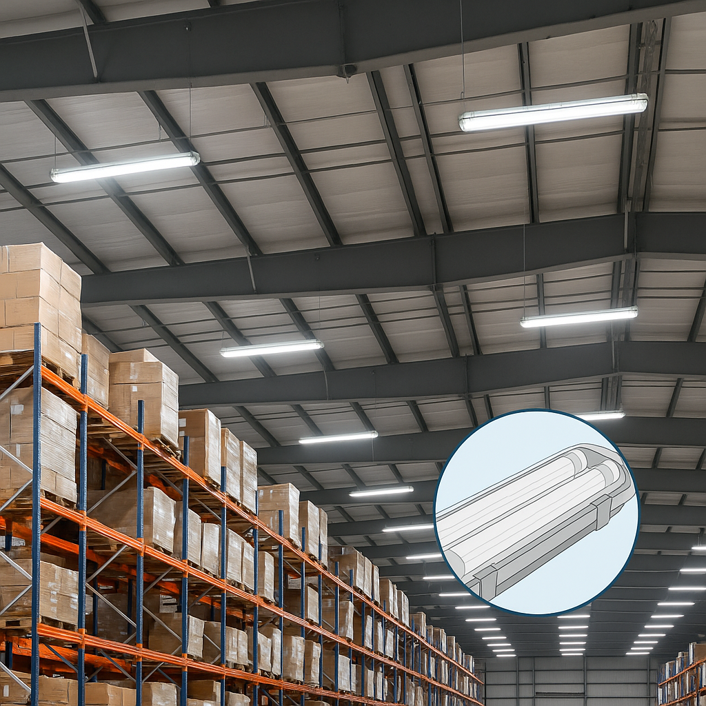 đèn chống thấm bụi 600mm PIFK218 Paragon