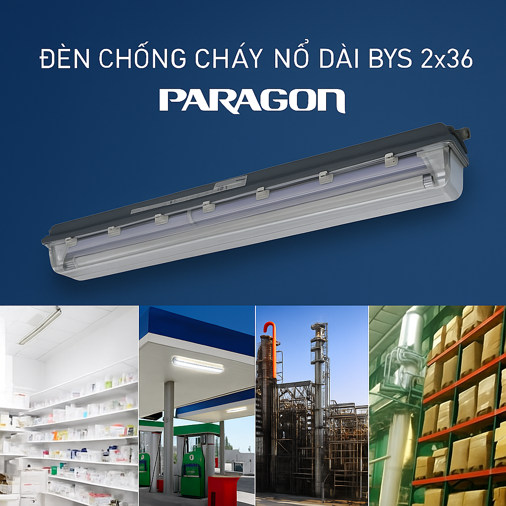 Đèn chống cháy nổ dài BYS 2x36 Paragon