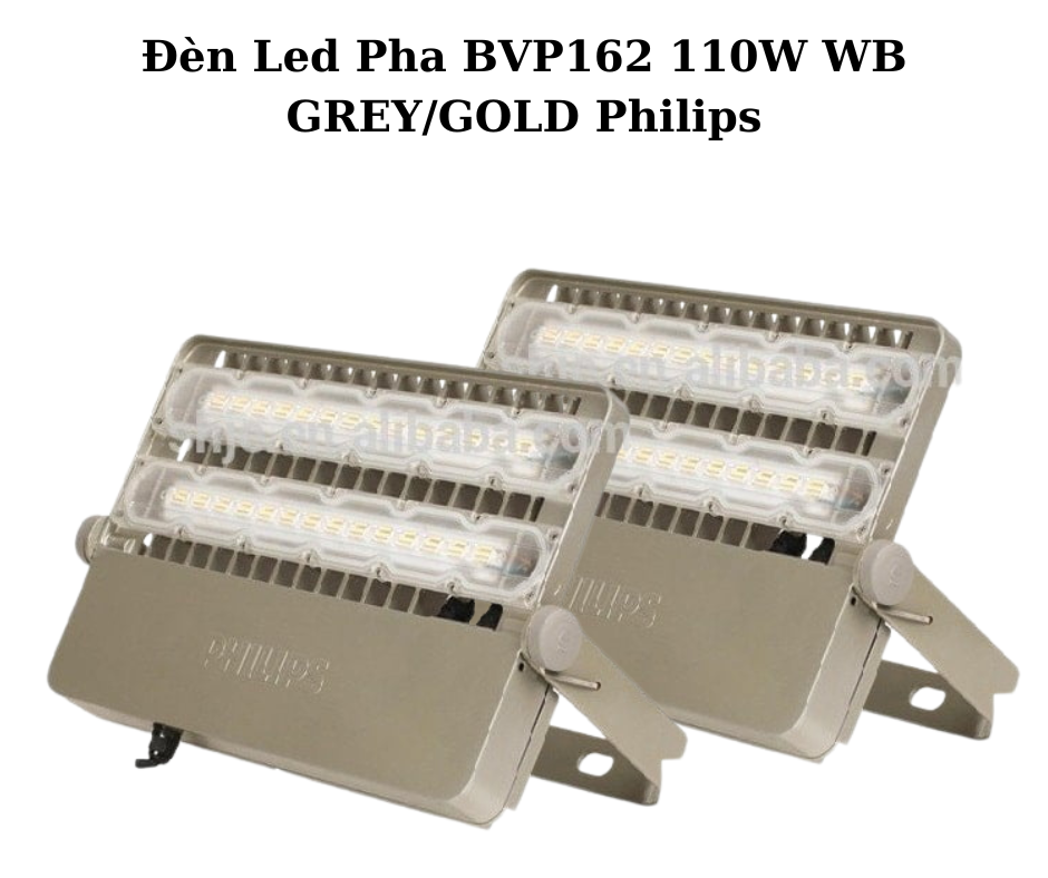Đèn Led Pha BVP162 110W WB GREY/GOLD Philips 2 Thiết Kế Hiện Đại và Chắc Chắn