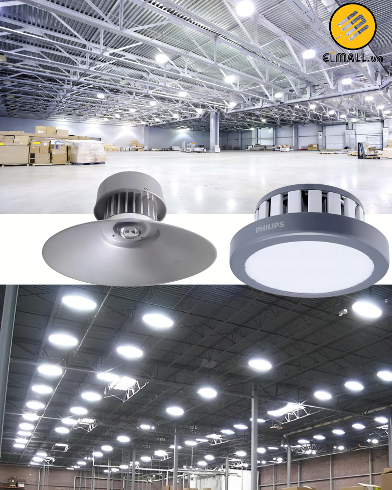 Ứng dụng bóng đèn highbay Philips 100w