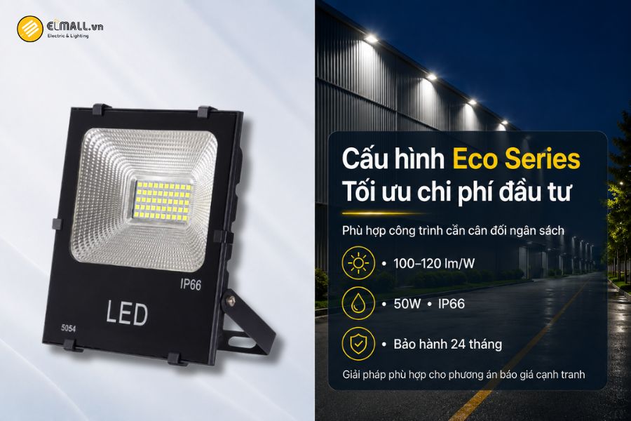 Đèn LED pha kim cương SMD - Eco OEM SL-DPL04-50EC thuộc nhóm Eco Series, được phát triển cho các công trình cần cân đối giữa yêu cầu kỹ thuật và ngân sách đầu tư.