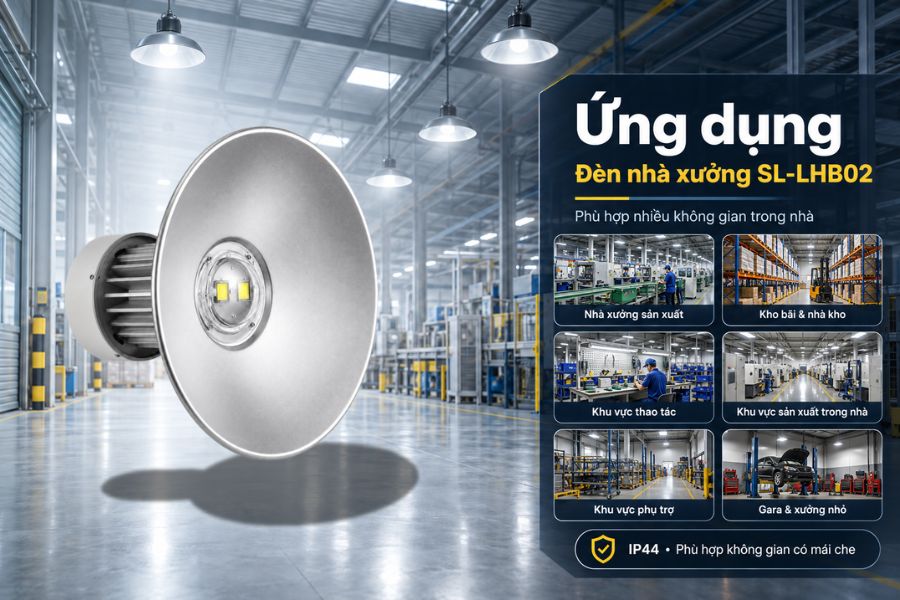 Ứng dụng của đèn nhà xưởng OEM SL-LHB02-100