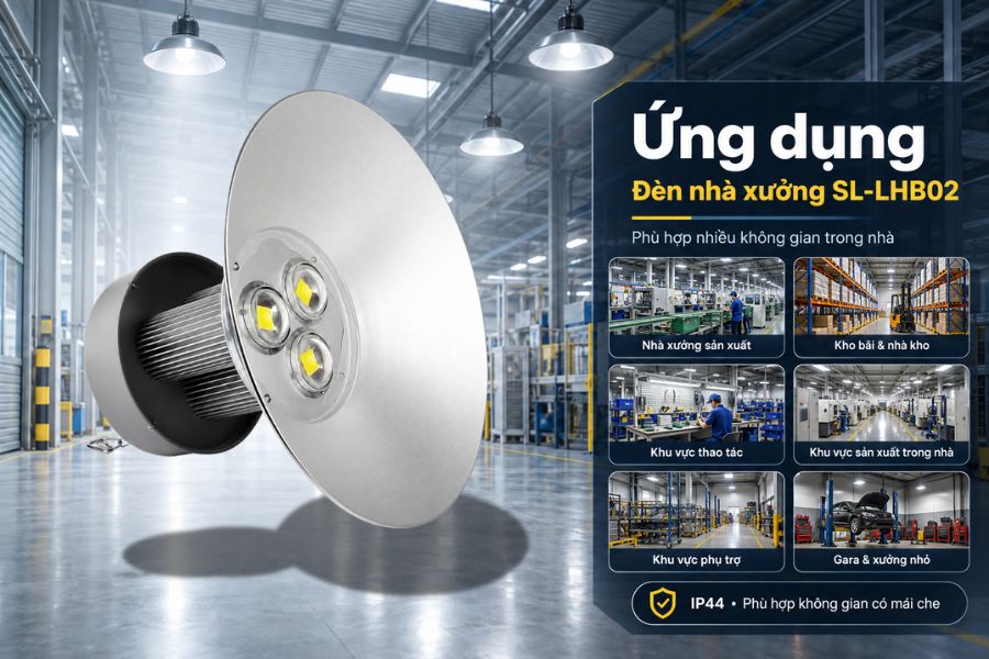 Ứng dụng của đèn nhà xưởng OEM SL-LHB02-150