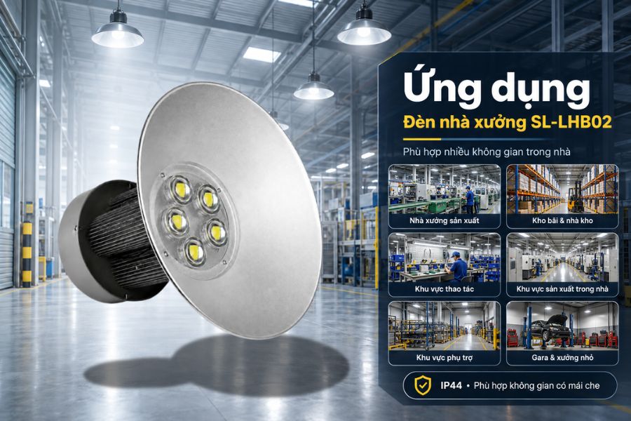 Ứng dụng của đèn nhà xưởng OEM SL-LHB02-250