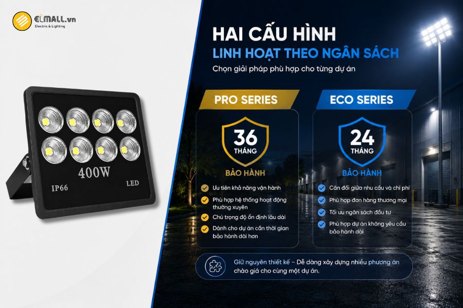 SL-DPL02-400 có hai cấu hình Pro Series và Eco Series
