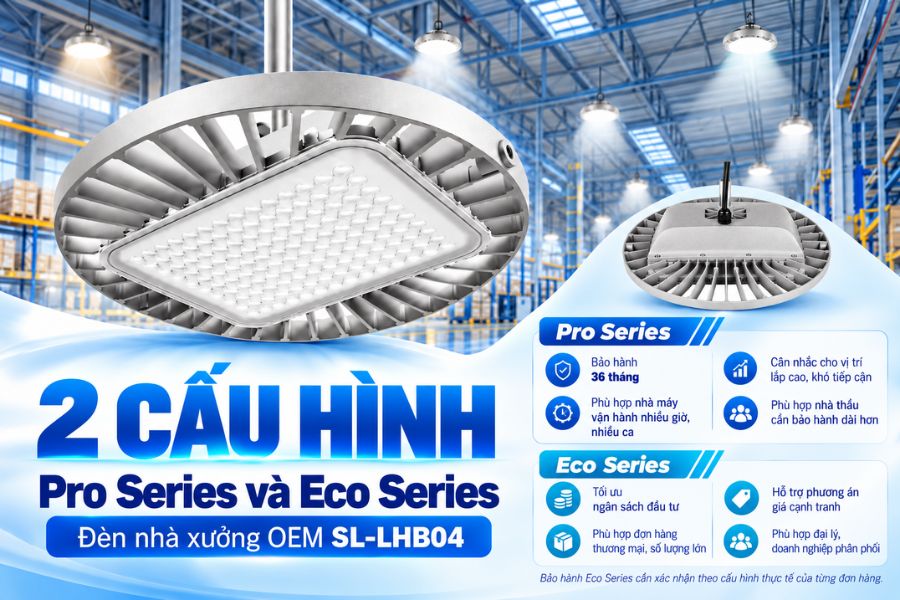 SL-LHB04 được cung cấp theo hai nhóm cấu hình Pro Series và Eco Series, giúp khách hàng dễ cân đối giữa yêu cầu sử dụng và ngân sách đầu tư.