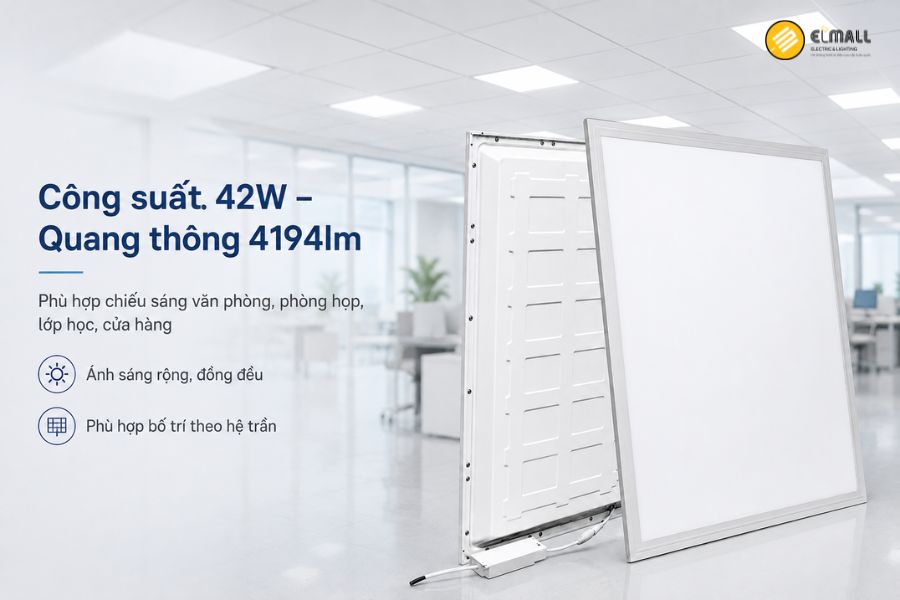 Công suất 42W, quang thông 4194lm giúp Philips CertaFlux 6060 MD3 đáp ứng hiệu quả nhiều nhu cầu chiếu sáng
