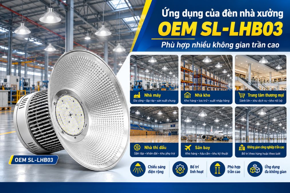 Ứng dụng của đèn nhà xưởng OEM SL-LHB03