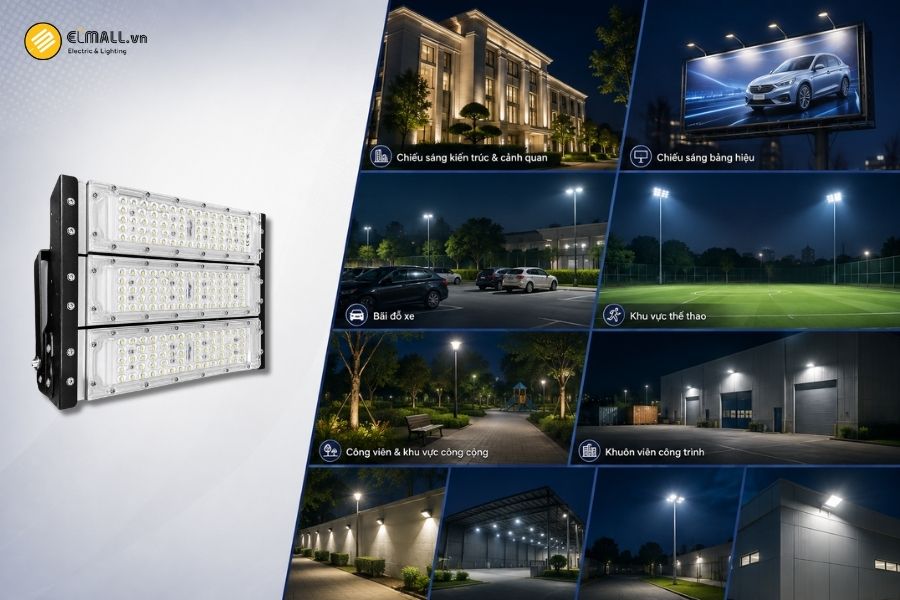 Ứng dụng của đèn LED pha module 150W SL-DPL01-150