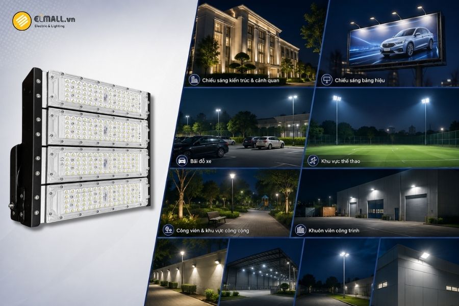 Ứng dụng của đèn LED pha module 200W SL-DPL01-200
