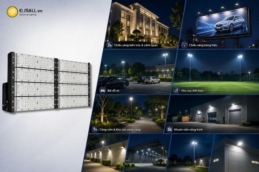 Ứng dụng của đèn LED pha module 400W SL-DPL01-400