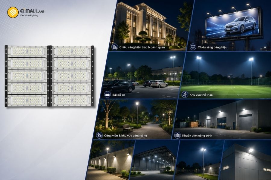 Ứng dụng của đèn LED pha module 500W SL-DPL01-500